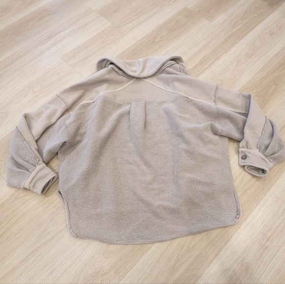 Free People Oversized Tan/Brown Jordan Jacket Size Xs - Picture 6 of 6